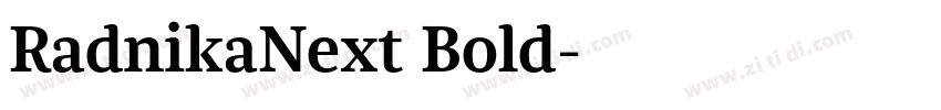 RadnikaNext Bold字体转换